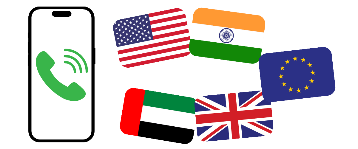 Global business calling features